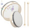 2 Stück Trommel Kinder (6 Zoll & 8 Zoll), Kindertrommel, Tamburin Kinder Trommel, Drum, Handtrommel für Kinders, Tambourine, Handtrommel für Erwachsene, Trommeln Bringen Sie Zwei TrommelstöCke mit