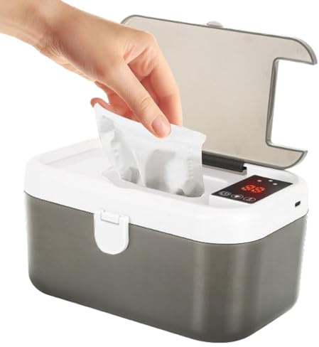 calentadordetoallitas húmedas - Dispensador de toallita infantil, viajar bebé gaget | Mejoramiento de calentadordecalentamiento rápido mejorado con luz suave para viajes por carretera, aventuras a