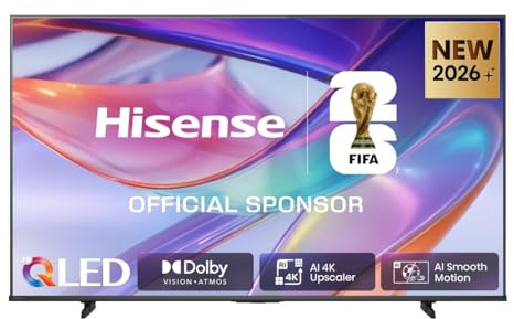 Hisense 50E7S - Hi-QLED Smart TV 50 Pulgadas, Hi-QLED Color, Dolby Vision.Atmos, Escalador IA 4K, Smooth Motion IA, Modo Juego Plus, Dolby Vision IQ, HDR10+Adaptive