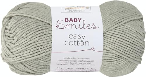 Schachenmayr Baby Smiles Easy Cotton, 9807306-01090, Farbe: Grau, 50g, Handstrickgarne