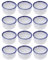 VILLCASE 12pcs Spider Small Reptile Bowl, Ceramic Escape-Proof Feeding Dishes, Round Reptile Worm Dish, Food Bowl for Bearded Dragon Lizard Gecko Tortoise Spider