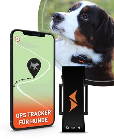 PAJ GPS Tracker für Hunde - 2G - Weglaufalarme - Live-Ortung - Akkusparmodus in Routernähe- Hunderückruf- Wasserdicht (IP67) - passt an jedes Halsband