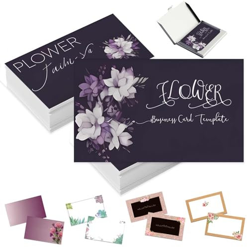 Individuelle Visitenkarten, personalisierte Visitenkarten mit Foto für kleine Unternehmen, personalisierbar mit Logotext, 1000, 500, 200, 100, doppelseitig bedruckbar, wasserfest, 8,9 x 5,1 cm