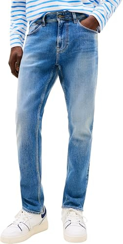Tommy Jeans Vaqueros Hombre Austin Slim Tapered Fit, Azul (Denim Medium), 33W/30L