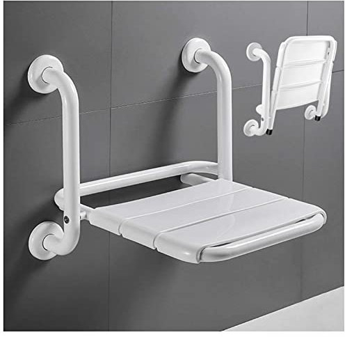 Asiento De Ducha Abatible, Banco De Ducha Montado En La Pared Silla De Ducha Plegable Con Soporte Para Las Piernas Banco De Ducha Para Bañera Asiento De Ducha Plegable Que Ahorra Espacio Montado