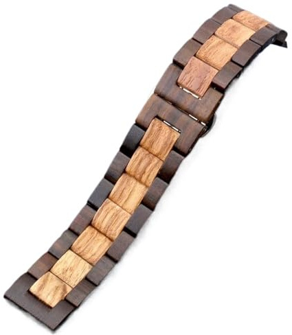 Quick Release Träarmband 20mm22mm Unisex klockarmband Träarmband(Black brown,20mm)