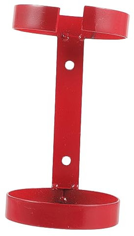 HOMSFOU Feuerlöscherhalterung in Rot und Praktischer Wandhalterung mit Stabilität aus Eisen für Lager und Professionelle Anwendung im Geschäft