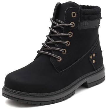 Lace Up Ankle Boots Women Wide Fit Comfortable Ladies Walking Hiking Booties Waterproof Stylish Casual Vintage Combat Military Boots Outdoor Work Office