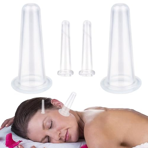Coppettazione Viso | Coppette in Silicone a Vuoto - Massaggiatore Viso Bellezza e Cura Pelle per Ragazza Donna Figlia Sorella Amica