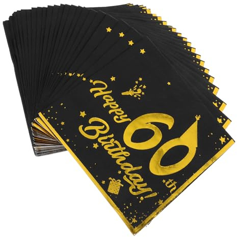 Homoyoyo 40pezzi Tovaglioli di Carta per Compleanno Anni Tovaglioli Trasparenti e Morbidi per Feste di Compleanno Decorativi in Carta Velina Articoli Essenziali per Feste