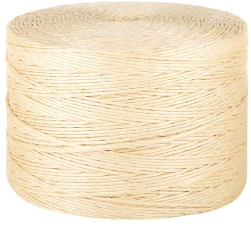 Bondage Rope Washing Line Outdoor Rope Sisal 3 mm 200 m for Garden, DIY, Decoration, Bundling and Camping