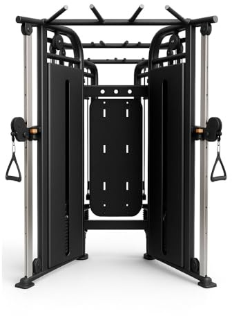 Cross Over Functional Training S50 VIOK SPORT – Estación Multifuncional Profesional para Entrenamiento Funcional, Poleas Regulables y Accesorios Incluidos