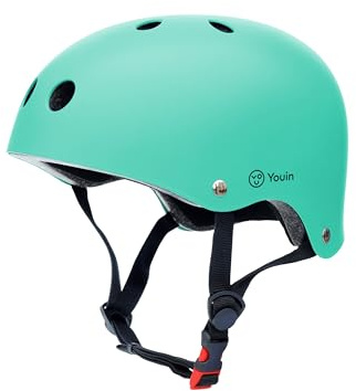 Youin Casco Infantil Ajustable Mint para Bicicleta y Patinete, Homologado EN1078, Ligero con Ventilación y Forro Extraíble, Tallas S 50-55 cm y M 53-59 cm (S)