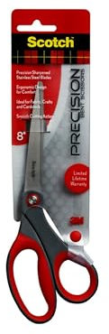 Scotch 8 Inch Precision Bent Scissors, Great for Everyday Use (1448B)