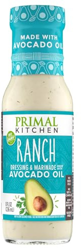 Primal Kitchen - Ranch, Avocado Oil-Based Dressing and Marinade, Whole30 and Paleo Approved (8 oz)