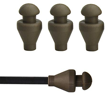 SHARROW 24pcs Pointe de Flèche en Caoutchouc de Sécurité 6mm Broadheads pour la Pratique du Jeu de Chasse au Tir à l'arc (Vert armée)