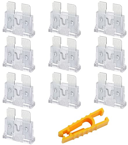 JatilEr - Fusibles para coche (10 unidades, 25 A, estándar, con extractor)