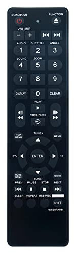 VINABTY 076E0RX011 Télécommande Replced Fit pour Pioneer BLU Ray Player XWNAV1K XW-NA1K-K XWNAV1KK