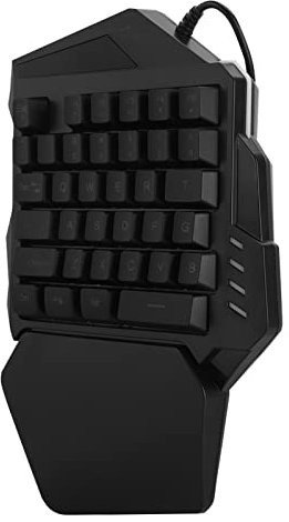 ASHATA Einhand-Tastatur, Mechanische Einhand-Gaming-Tastatur mit 35 Tasten Einhand-Tastatur mit FN-Tasten, Gaming-Minitastatur Für 2000, XP/ME, Vista, 8, Androed