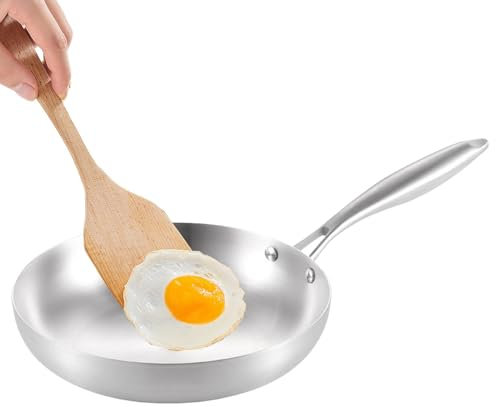 Stainless Steel Frying Pan - Deep Frying Pan, Deep Frying Pan | Pans & Pans,Stone Frying Pan, Stainless Steel Cookware, Steel Meat Egg Pan