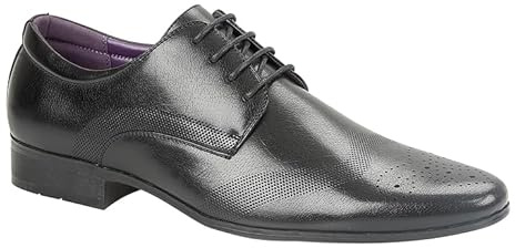 Charles Southwell Mens Stylish Lace-up Brogue Formal, Wedding, Work, Casual, Dress Shoes Sizes 6-12 (Black 1, UK Footwear Size System, Adult, Men, Numeric, Medium, 9)
