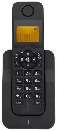 Bamberg D1005 Telefono Cordless Espandibile Home Office Telefono Cordless Espandibile Chiamata Vivavoce con ID Chiamante Spina UE