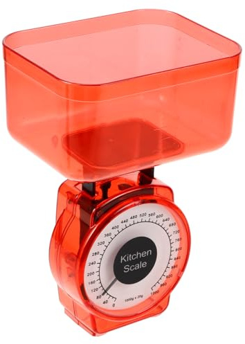Alipis Báscula De Cocina Mecánica 1 Kg Bandeja De Plástico Multuso Pesa Alimentos Precisa Herramienta De Pesaje Hogar Cocina Color Aleatorio