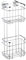 WENKO Turbo-Loc® Edelstahl Wandregal 2 Etagen - Befestigen ohne Bohren, Edelstahl rostfrei, 18 x 47.5 x 12.5 cm, Glänzend