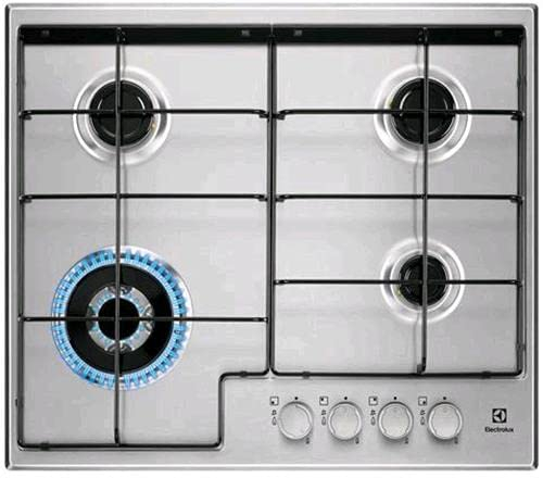 Electrolux EGS6434X piano cottura Incasso Gas Acciaio inossidabile