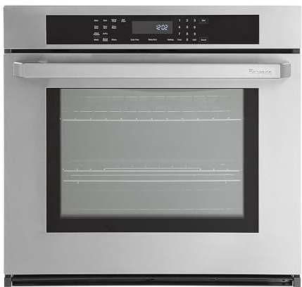 Rangaire RWOS301GS 30 Glass Touch Single Wall Oven - Stainless Steel, Electric Oven, True Convection, Self Cleaning, Easy Reach Racks
