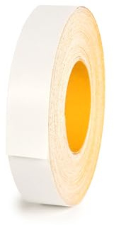 BRICOROLL Selbstklebend, einfache Anwendung ohne Bügeleisen, Melamin-Material, raues Weiß, Breite 25 mm x Länge 20 m, professionelle Verarbeitung, hohe Widerstandsfähigkeit, hergestellt in Spanien