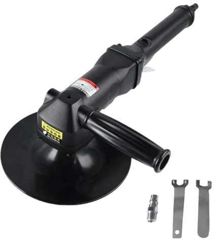 7 inch Air Angle Sander, Pneumatic Polisher Buffer, 4500RPM Variable Speed