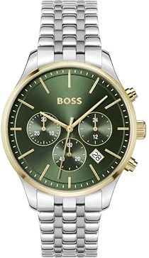 BOSS Avery Montre Homme Analogique Quartz avec Bracelet Acier Inoxydable 1514159