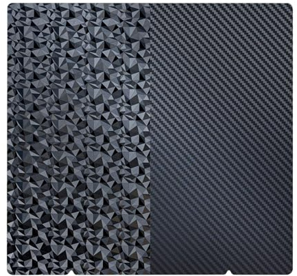 TIOPY Prusa MK4/Core One PET(Carbon)+ PEO(Diamond) Druckplatte 253.8x241 mm, 3D Drucker Flexibles PEI Blatt, Magnetische Bauplatte für Prusa i3 MK2,MK2.5S, MK52, MK3, MK3S, MK3S+, MK4, No Base