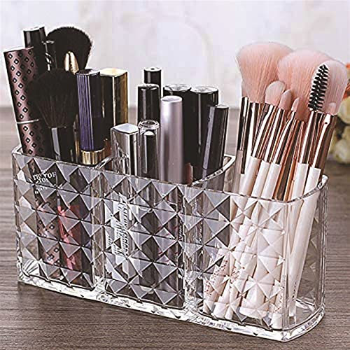 Sminkverktyg Hållare Akrylfodral Make-up Organizer Kosmetisk förvaringslåda Läppstift Ögonbryn Penna Display Stativ Transparent plastlåda /422(Transparent)