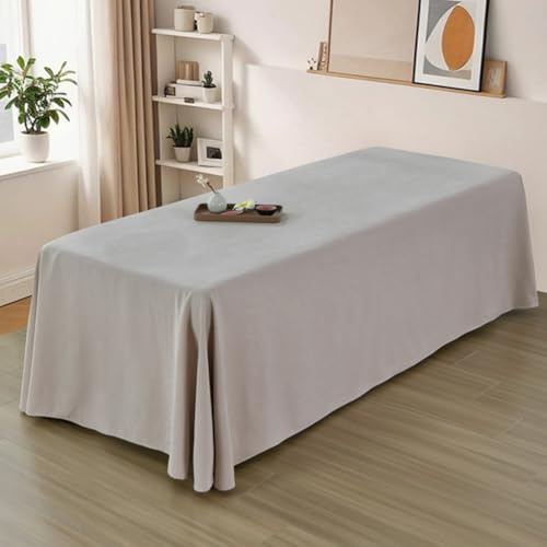 Khaki(n),80 * 190cm,LDLCYCN överdrag massagebädd med/utan hål Massage Spa-bord lakan full wrap Massagebänk Kjol Spa-sängöverdrag med kjol Skönhet Massage SPA Sofföverdrag Tvättbart