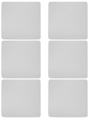 OFFIGAM Lot de 6 Chiffons de Nettoyage en Microfibre Gris Grands Chiffons D’essuyage pour Lunettes Lentilles Écrans D’appareils Photo et Électroniques sans Peluche Usage Multiple