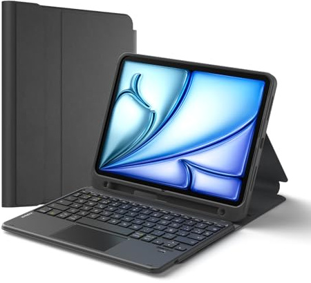 Inateck Funda iPad con Teclado y Trackpad, Negro N0001
