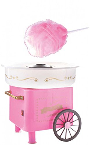 Graziano, Máquina de algodón de azúcar 500 W Old Fashioned – Cuenco extraíble, fácil de usar y limpiar