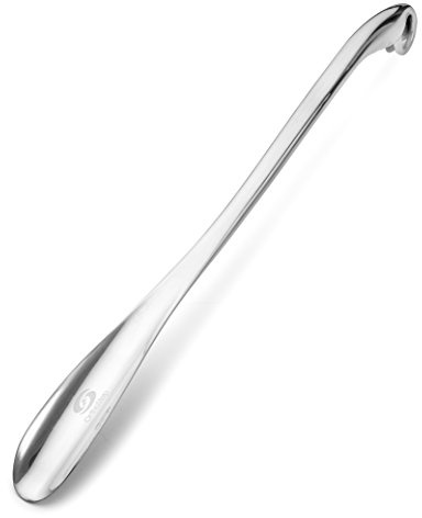 OrthoStep Shoe Horn Long Handle Metal 24 inch - Durable and Sturdy for Shoes and Boots