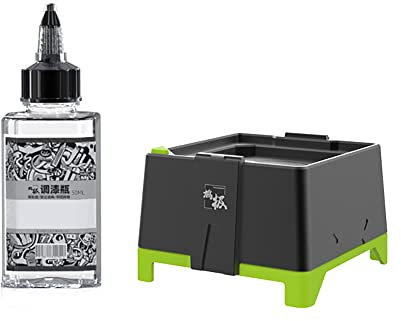 Jieotwice Agitador eléctrico de Pintura Modelo DIY, Mini Agitador de Pintura Tipo Turbina Magnética Mezclador de Adelgazamiento de Pintura con Botella de 50ML(Set 2)