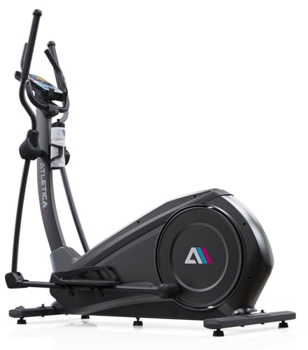 Atletica Bicicleta elíptica Cyclone | superficie compacta para espacios pequeños | 44 cm elipse para un entrenamiento exigente | adecuado para personas de hasta 150 kg