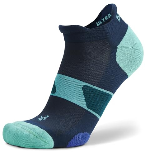 Balega Unisex Ultraglide Cushioning Performance No Show Athletic Running Socks (1 Pair), Legion Blue, Medium