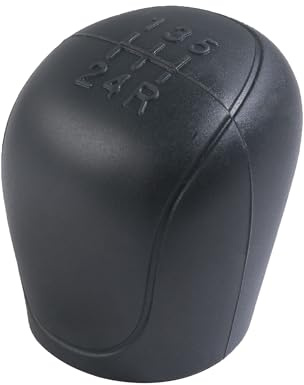 Xibao Acondicionamiento Interior para Coche,Funda Palanca Cambio de Marchas,5 Marchas Funda para Pomo de Palanca de Cambios,Apto para Vehículos con Transmisión Manual de 5 Velocidades (Negro)
