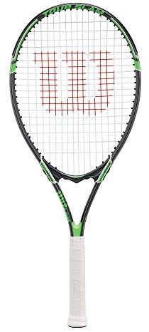 Wilson Tour Slam Freizeit-Tennisschläger für Erwachsene, Griffgröße 2,5–12,4 cm, Grau/Grün.