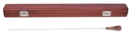 Kmise Rhythm Band Music Director Orchestra Conductor Conducting Baton Fiberglass with Wood Case 1 Set (type 1)