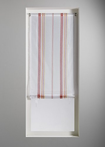 HomeMaison 09557-2-AL Vetro, Motivo a Righe, in stamigna e Poliestere, Multicolore, 60 x 1 cm