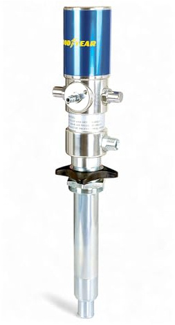 Goodyear Oil Transfer Pump Air Operated Pneumatic 3.1GPM / 12LPM PRO Heavy Duty Double Action 3:1 Fast High Flow Rate for SAE130 Oils/Fluids (NOT for Gasoline or Diesel)