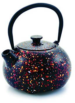 IBILI - Tetera hierro fundido Graffiti, 0.35 litros, Interior esmaltado, Apto para inducción