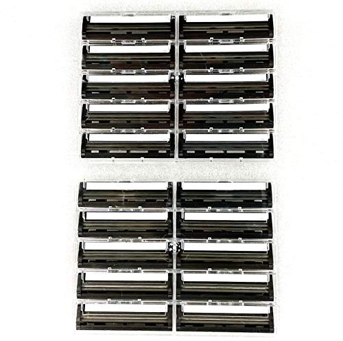20 Taconic Shave Doppelklingen-Rasiererpatronen, kompatibel mit Gillette G2-, Trac2-, Trac II-, Atra-, Vektor- und Konturenrasierern